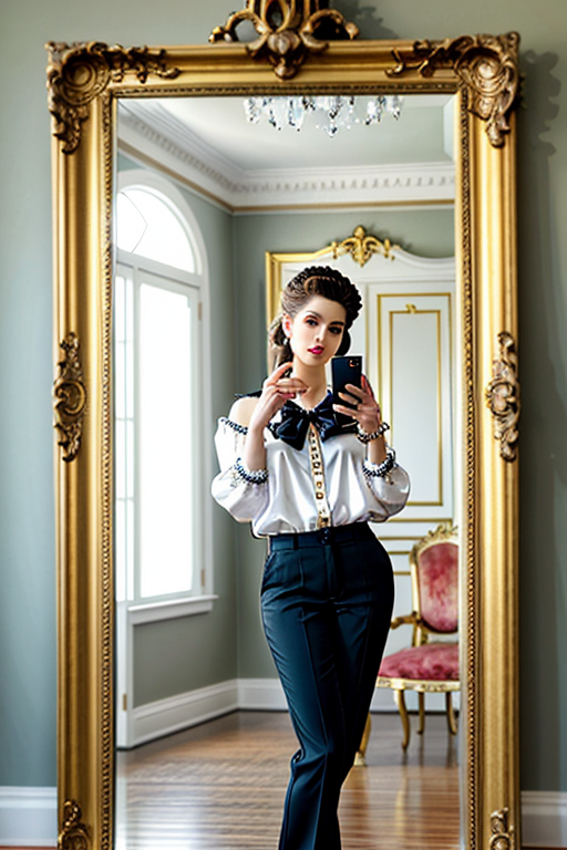 mirror pic girl black blur